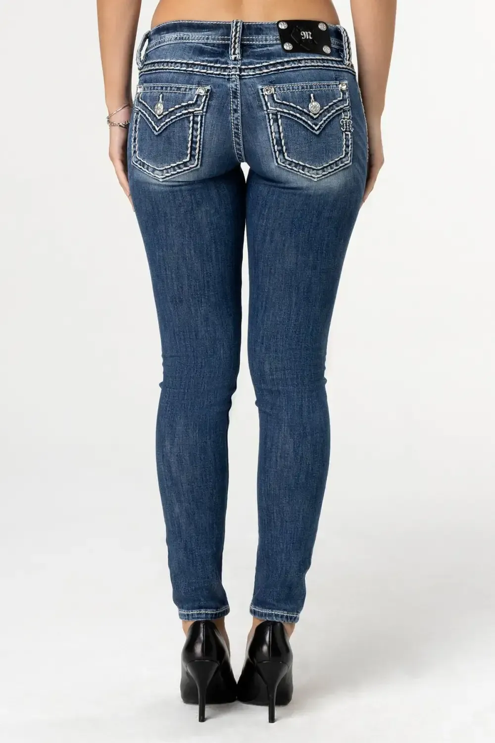 Cleo Stitched Skinny Jeans