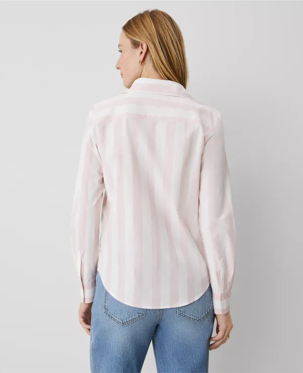 Weekend Collection Striped Pocket Blouse