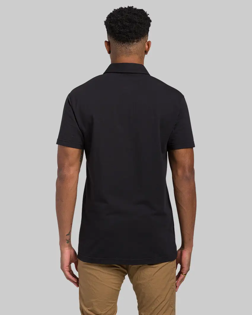Lux Straight Hem Polo