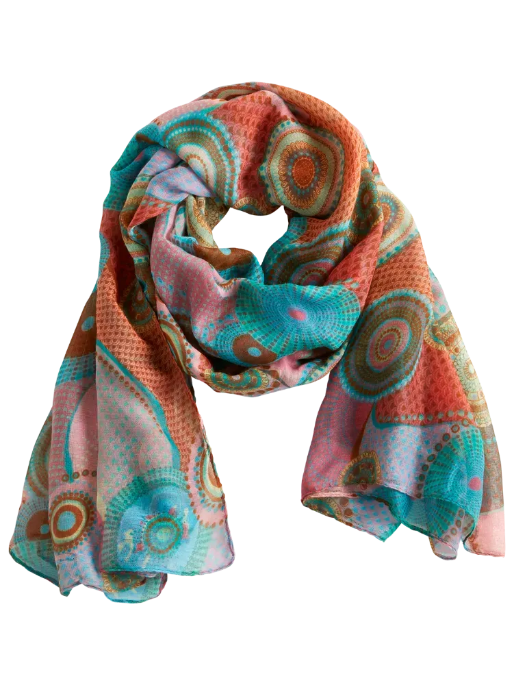 Lightweight Mandala Print Fashion Scarf