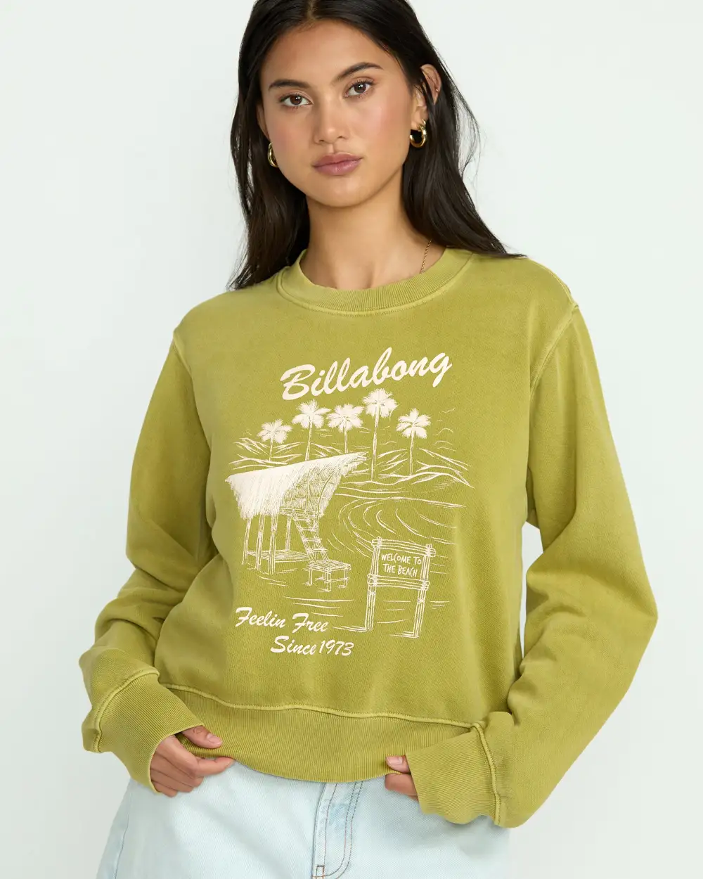 From Paradise Crewneck Sweatshirt - Sea Moss
