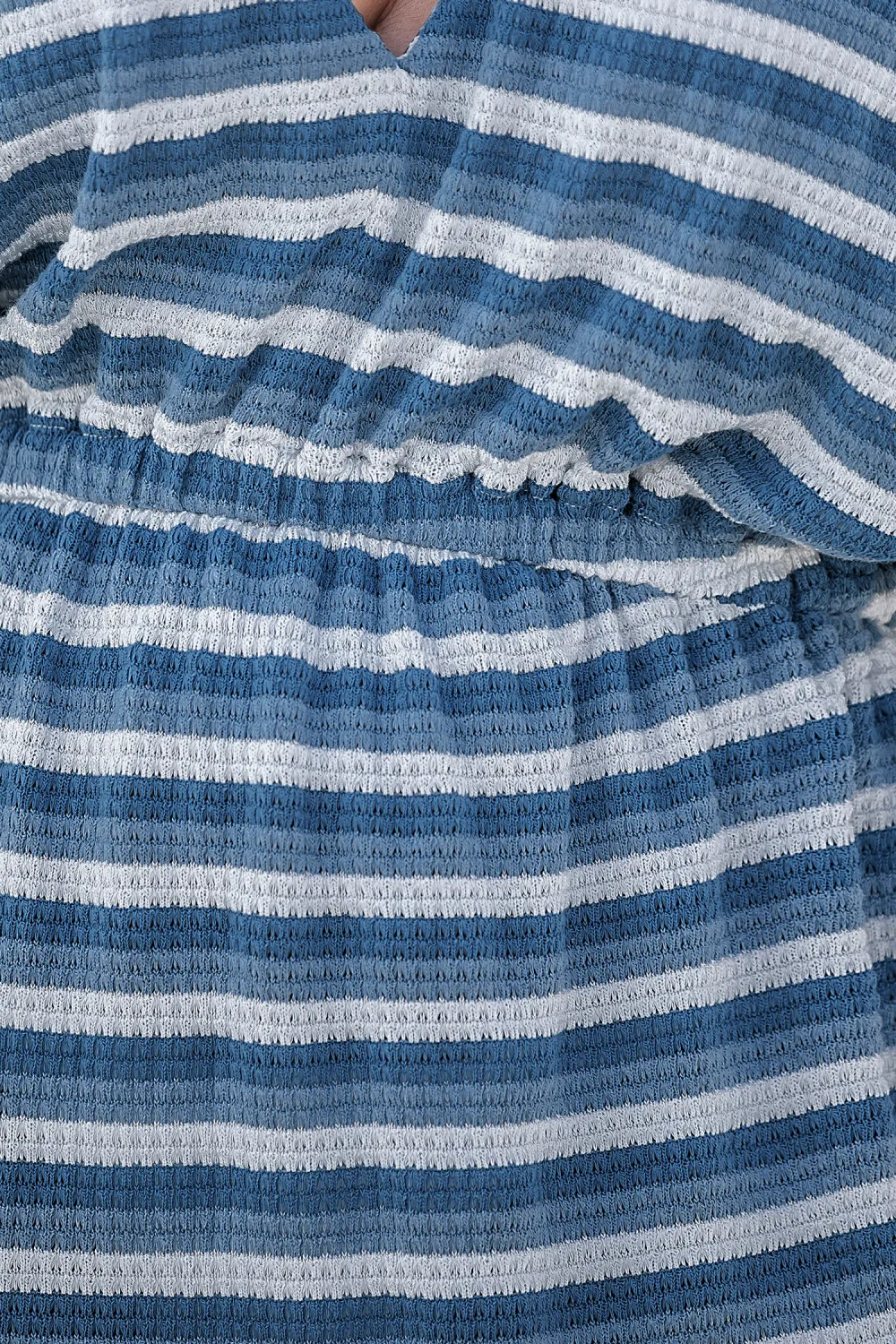 Greek Isles Striped Cover-Up Mini Dress
