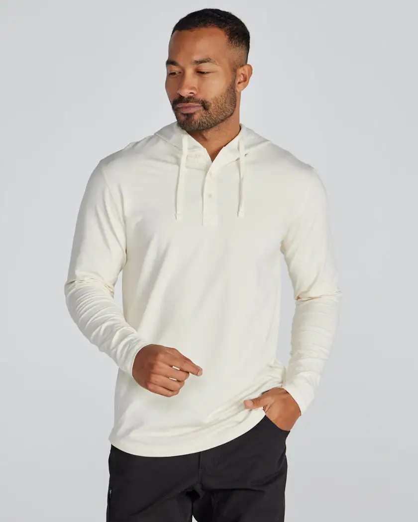 Drop-Cut: Lux Hooded Henley