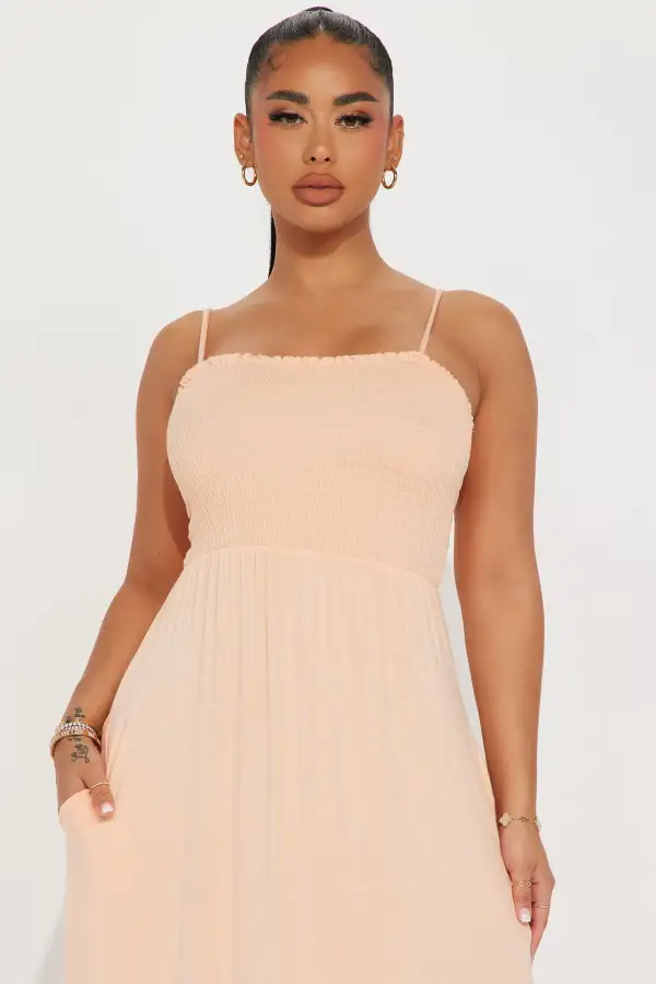 Holly Maxi Dress - Peach