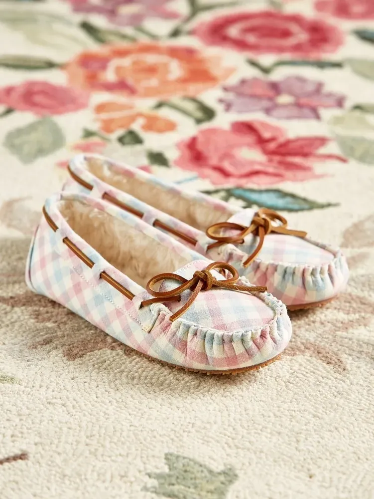 Women's Plaid Cabin Moccasins