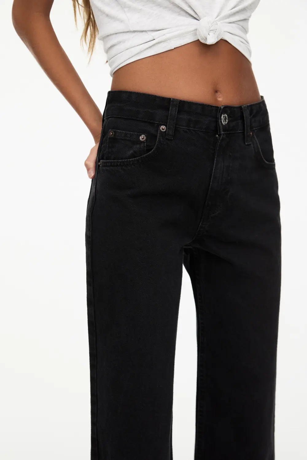 Jeans rectos tiro medio