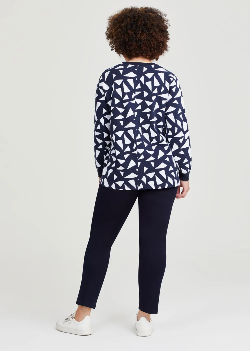 Cotton Geo Sweatshirt