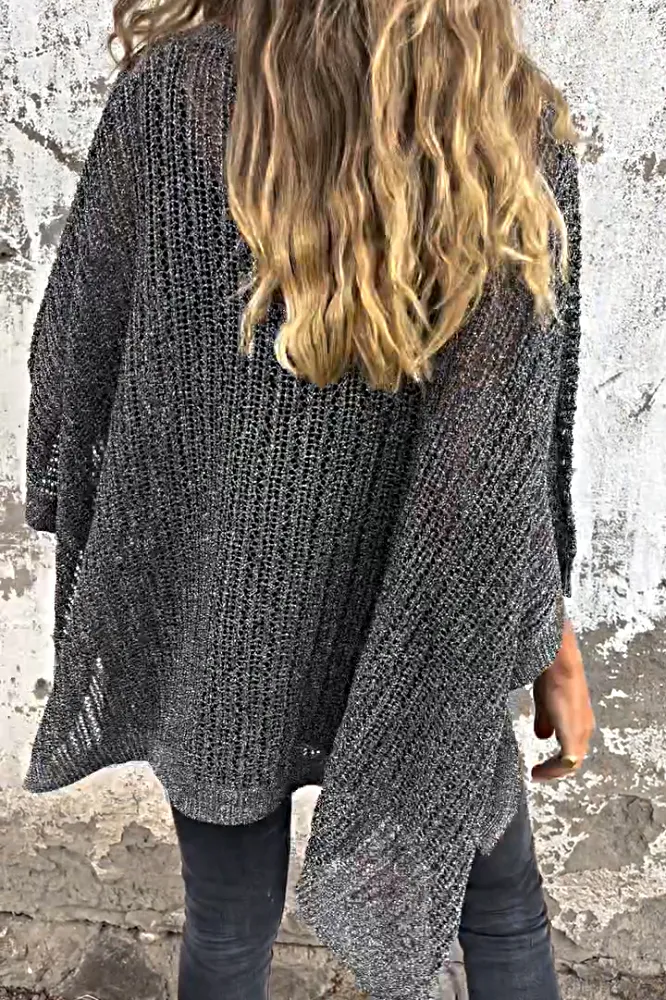 Women's hollowed out casual loose top