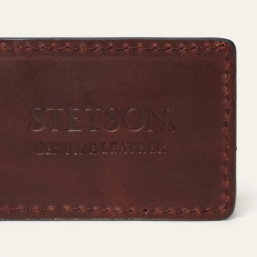 Tooled Embossed Croco Money Clip
