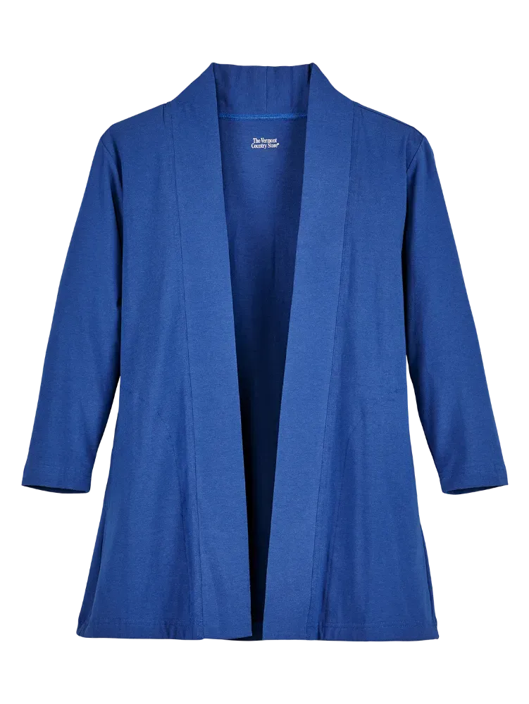 Women's Carefree Cotton and Modal Open Cardigan