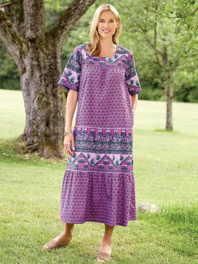 Ankle-Length Cotton Muumuu