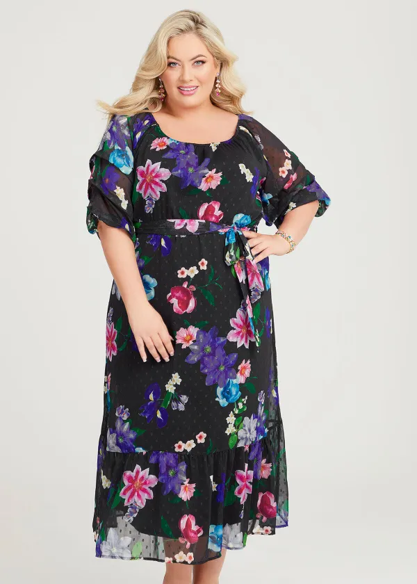 Rose Garden Midi Dress