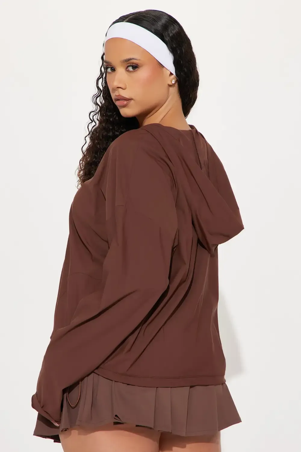 Double It Active Jacket - Chocolate
