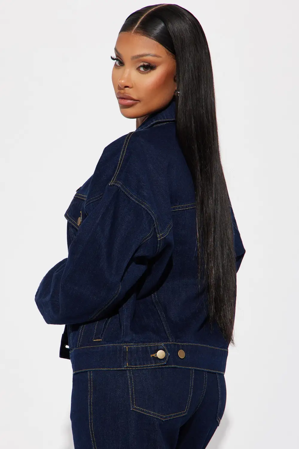 This Just In  Denim Trucker Jacket - Dark Wash
