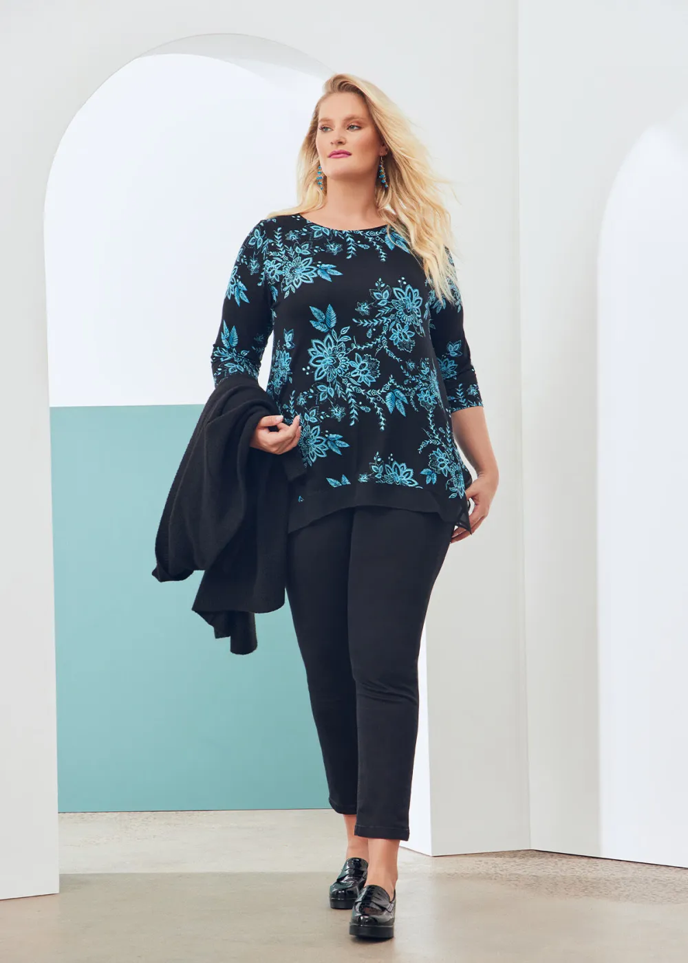 Bamboo Lacy Floral Top