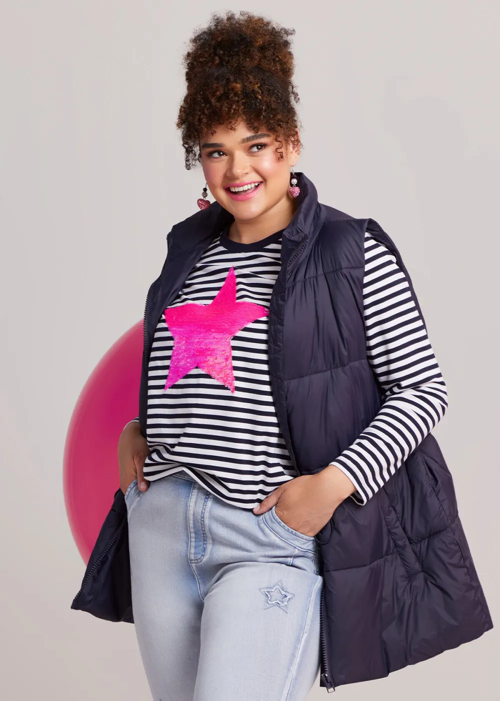 Mid Length Zip Puffer Vest