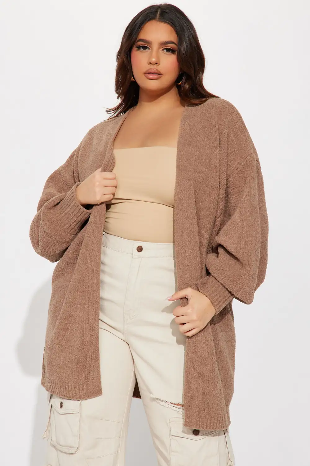 So Chic Cardigan - Brown