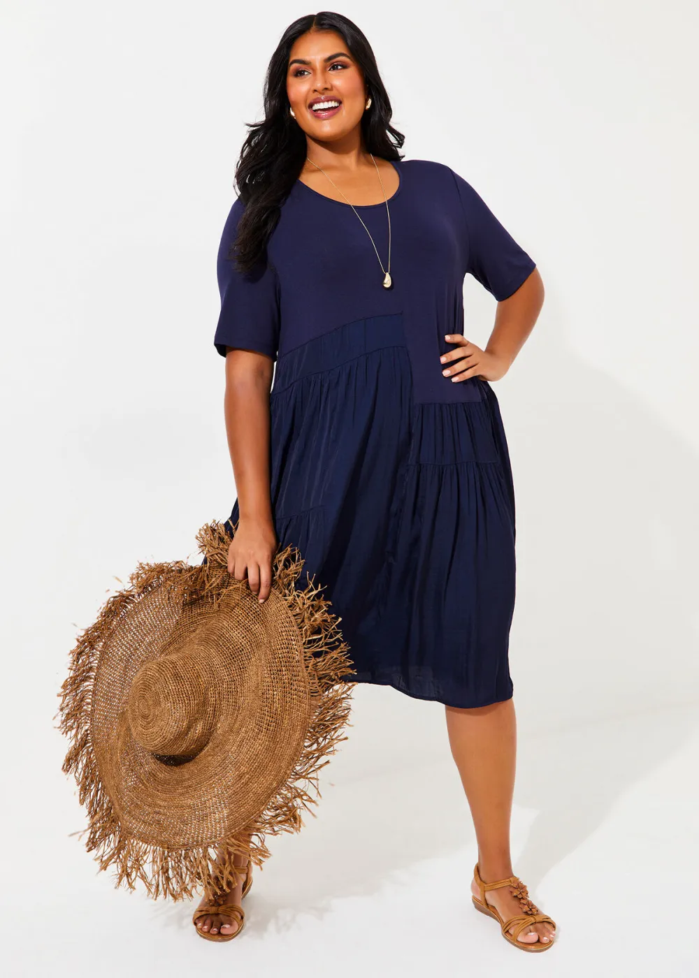 Luxe Tier Natural Dress