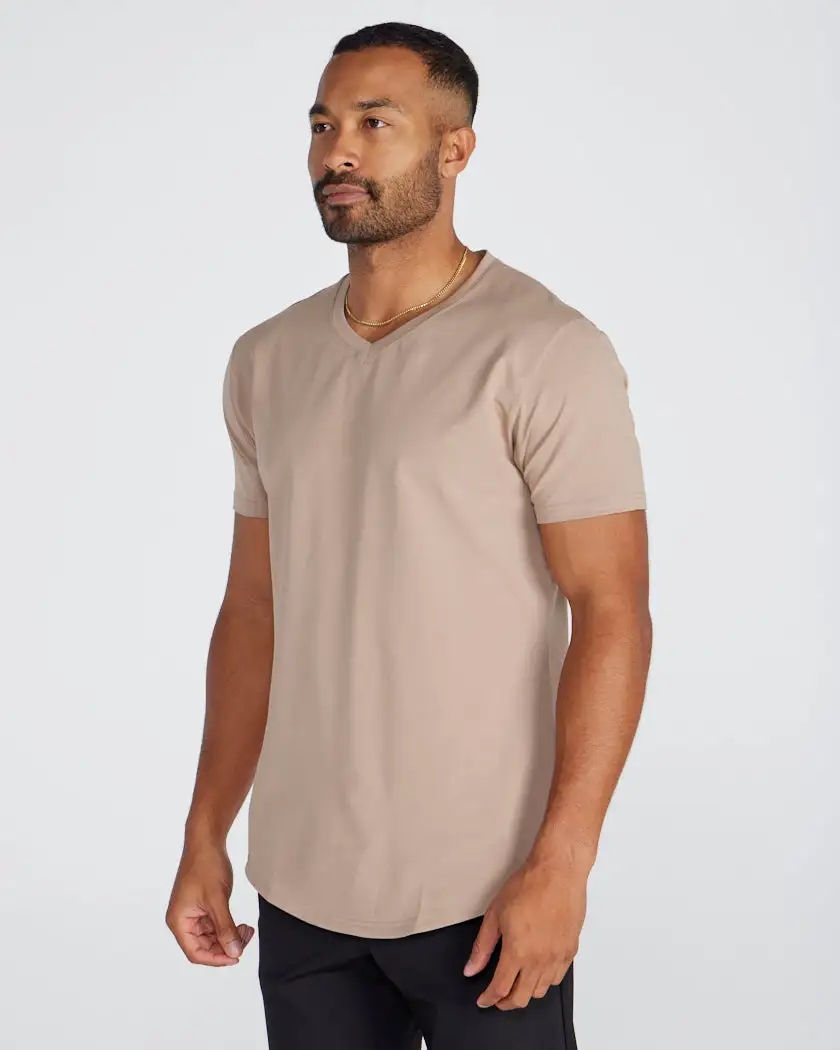 Drop-Cut V-Neck: Lux