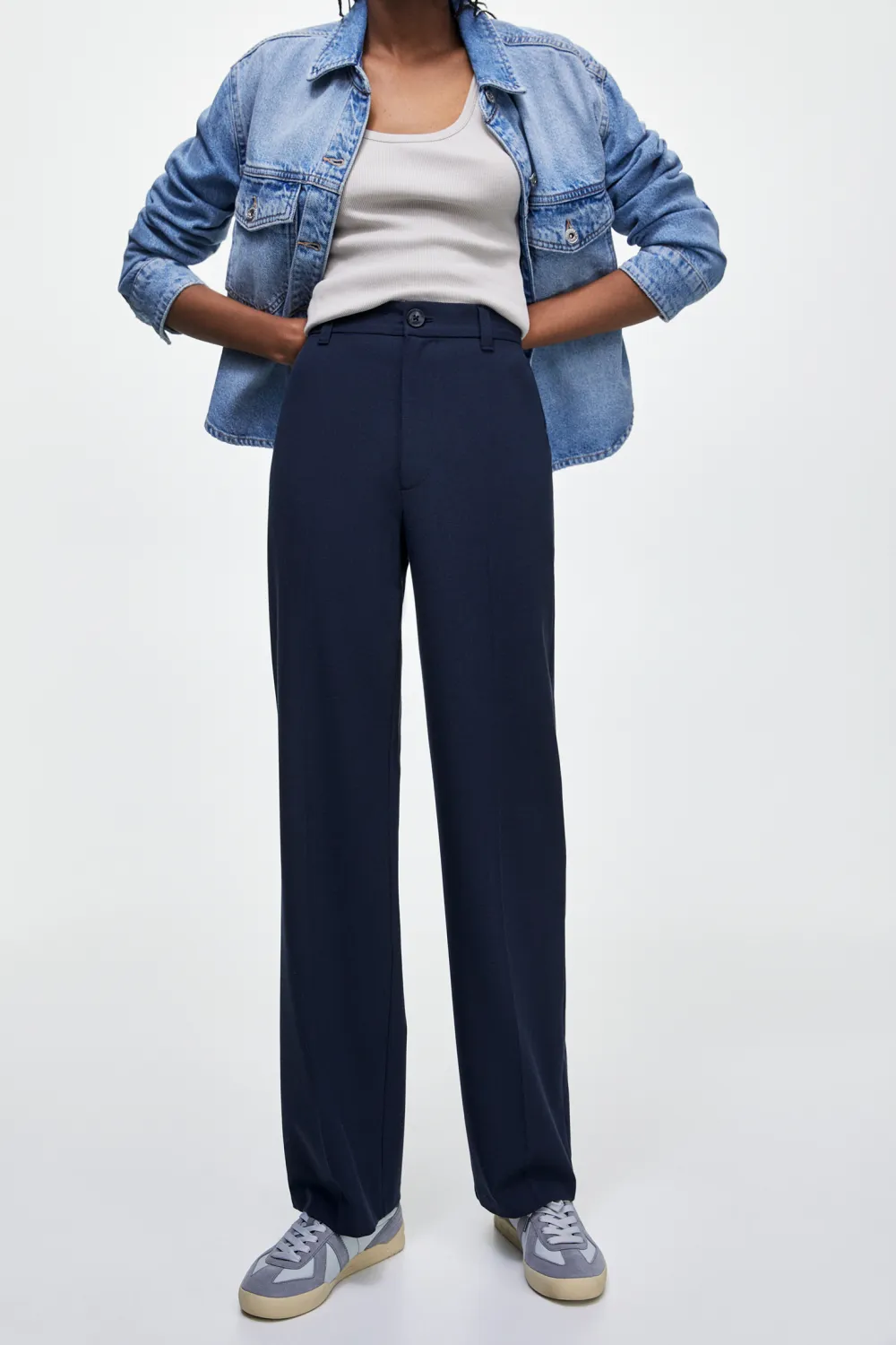 Pantalón de vestir recto