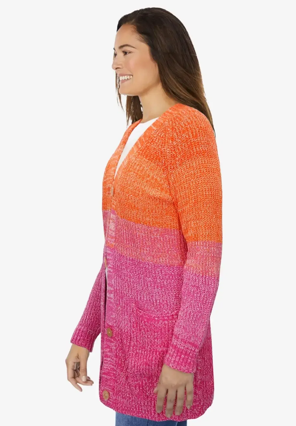 Ombre Shaker Cardigan
