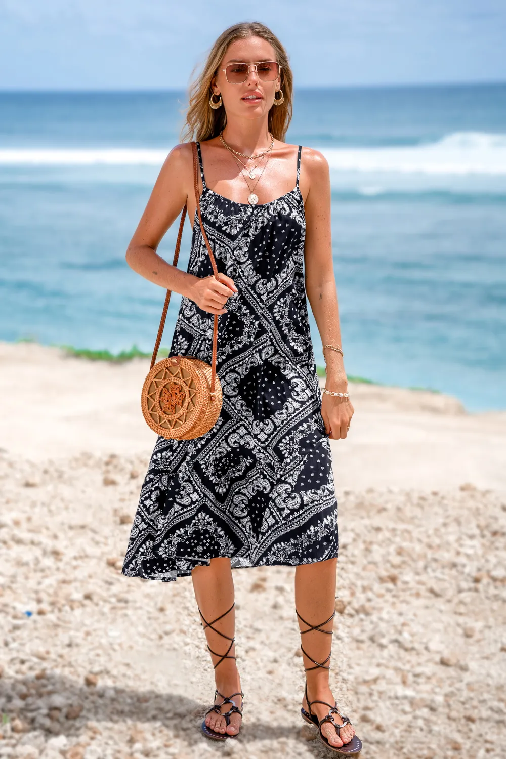Desert Soul Paisley Midi Dress