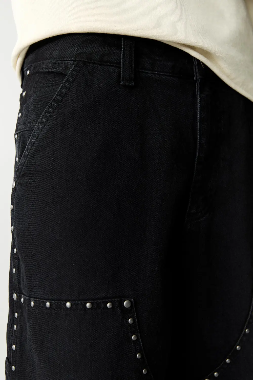Studded carpenter jeans