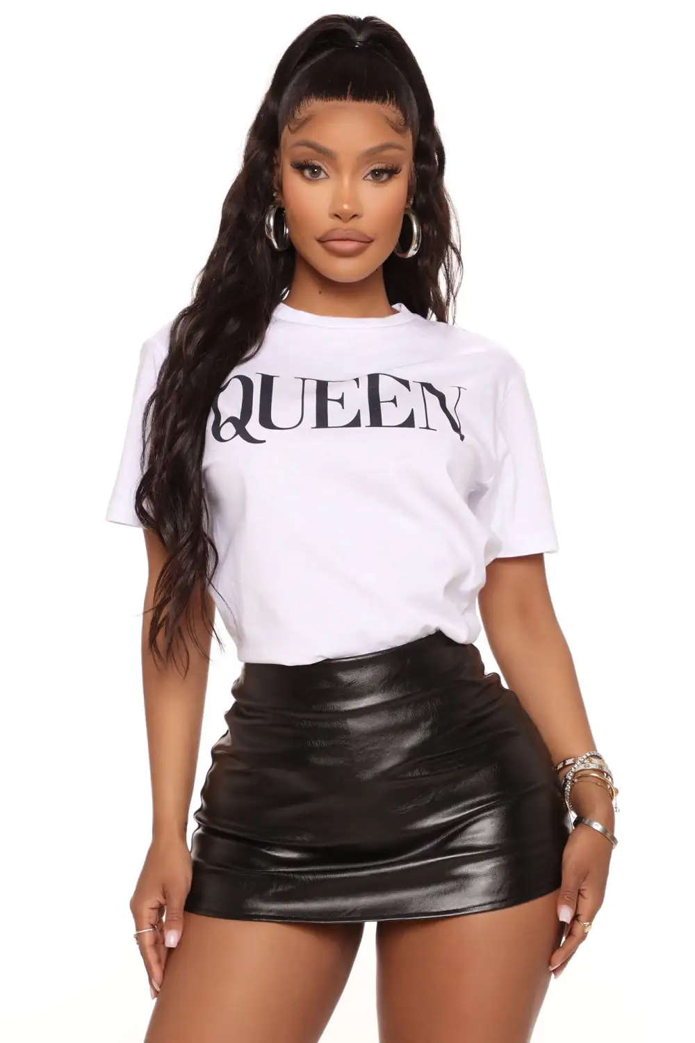 Fit For A Queen Tee - White