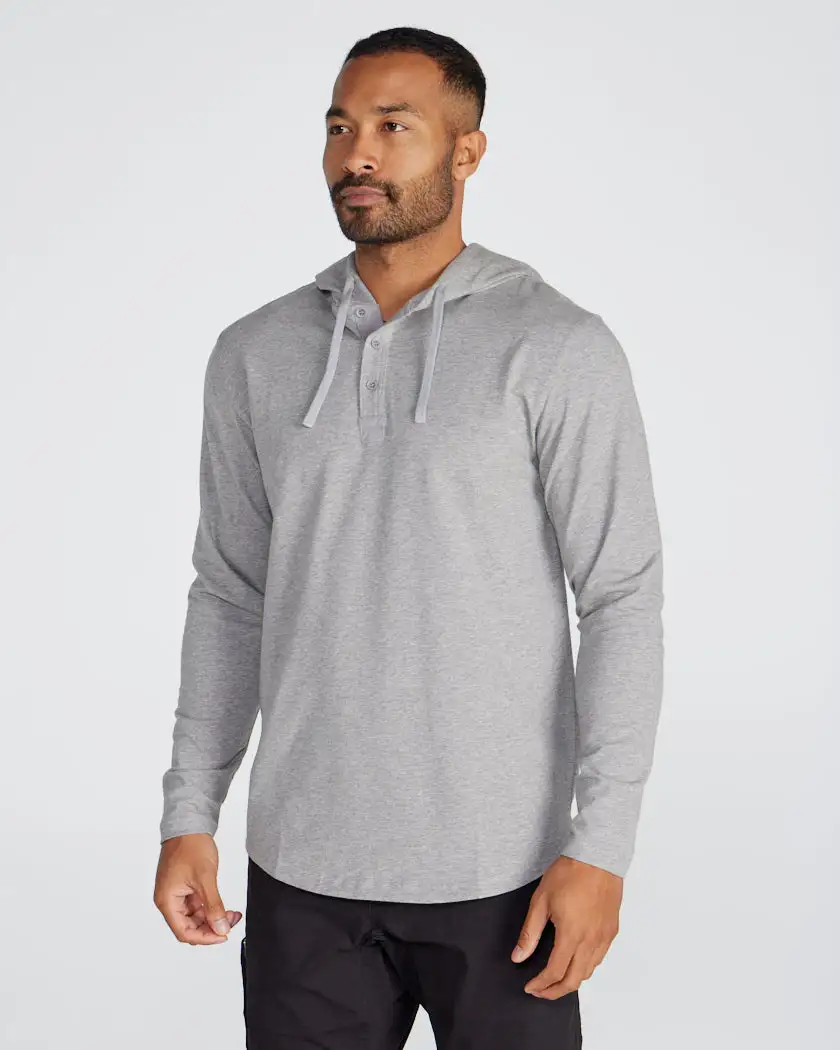 Drop-Cut: Lux Hooded Henley