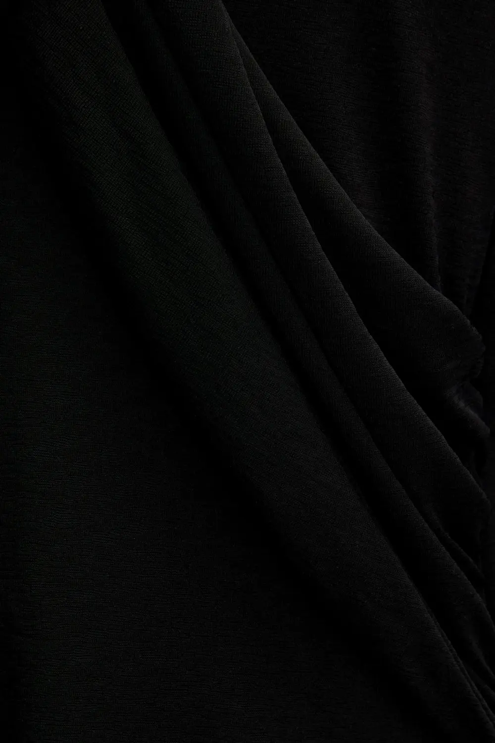 Crossover neckline T-shirt