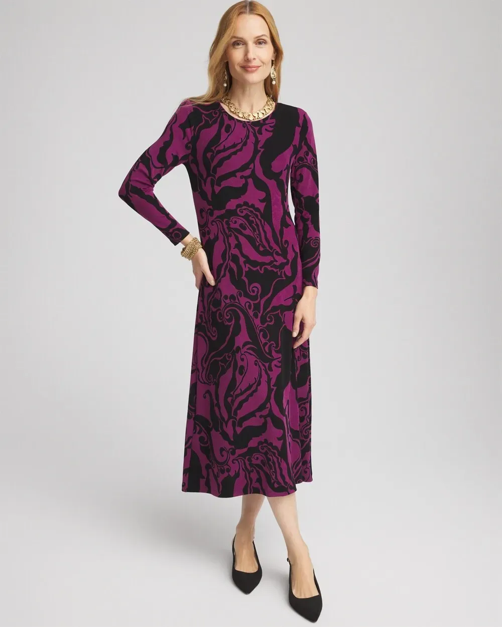 TravelersTM Paisley Midi Dress