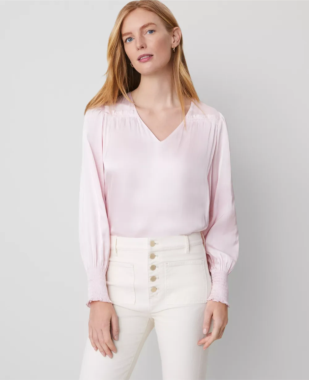 Smocked Ruffle Blouse