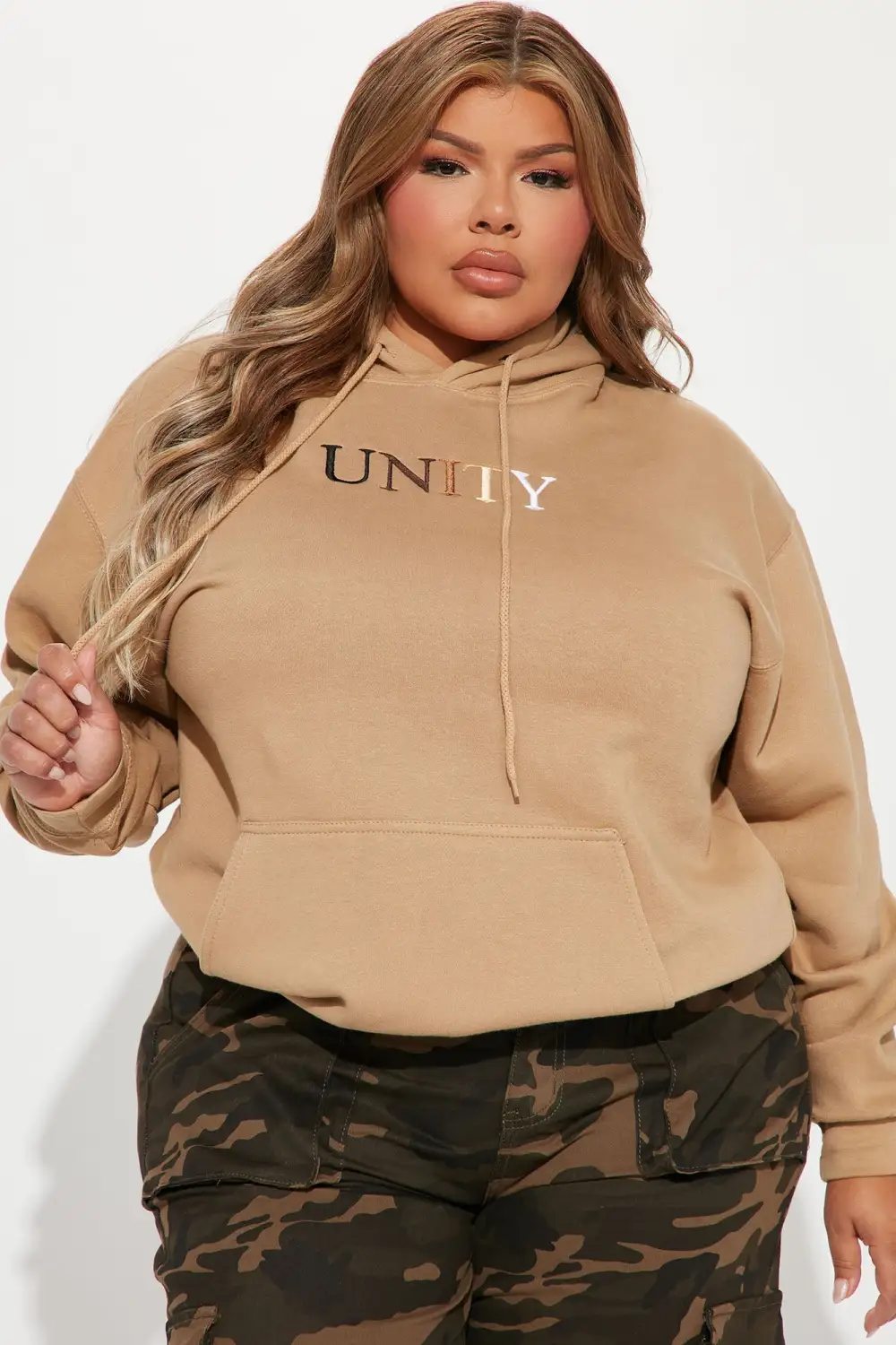 Unity Embroidered Hoodie - Sand