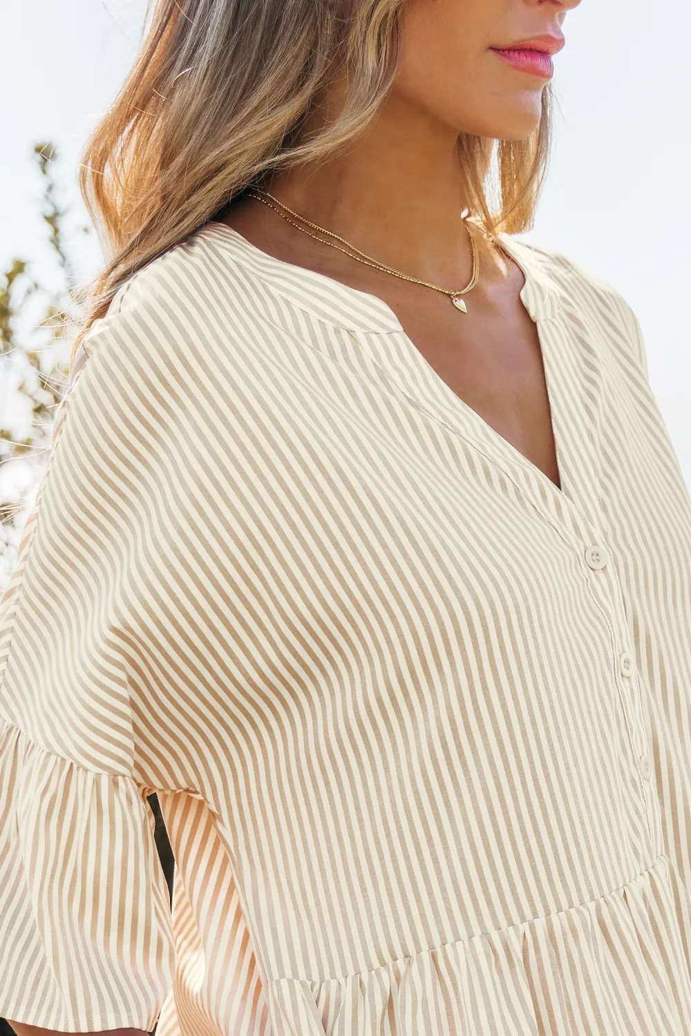 Off Beat Striped Mini Dress