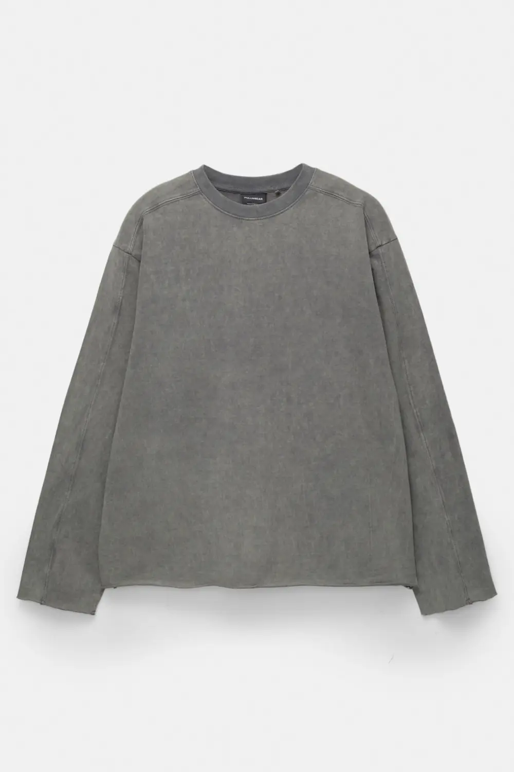 Faded T-shirt with frayed hem