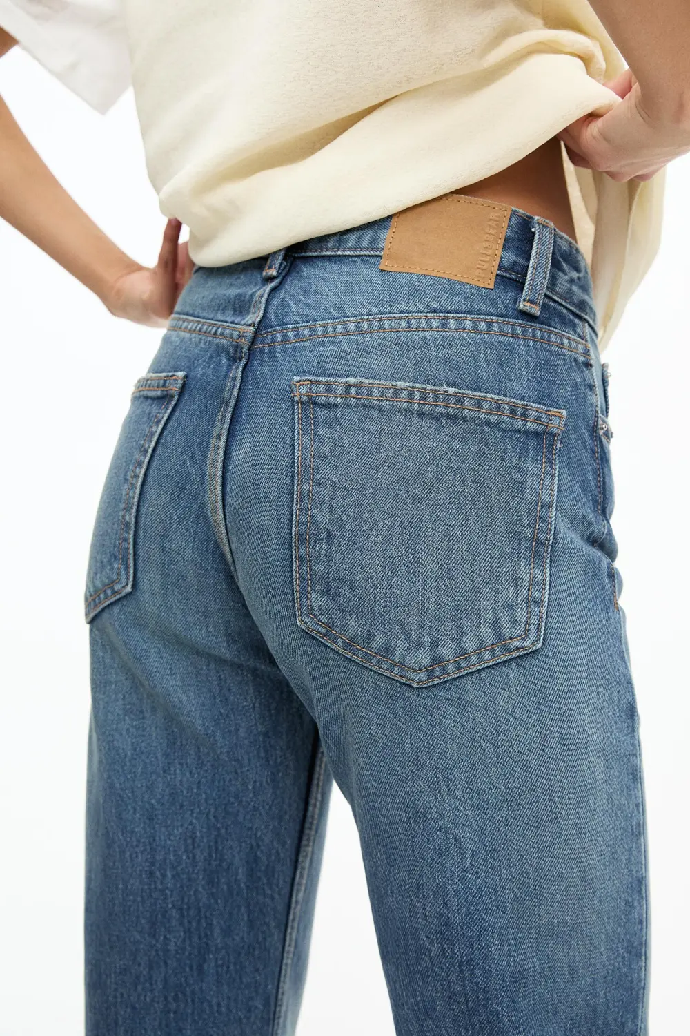 Jeans rectos tiro medio
