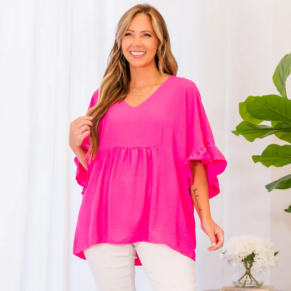Holding Steady Top, Barbie Pink