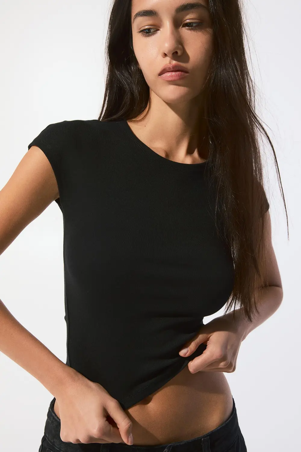 Camiseta ajustada manga entera