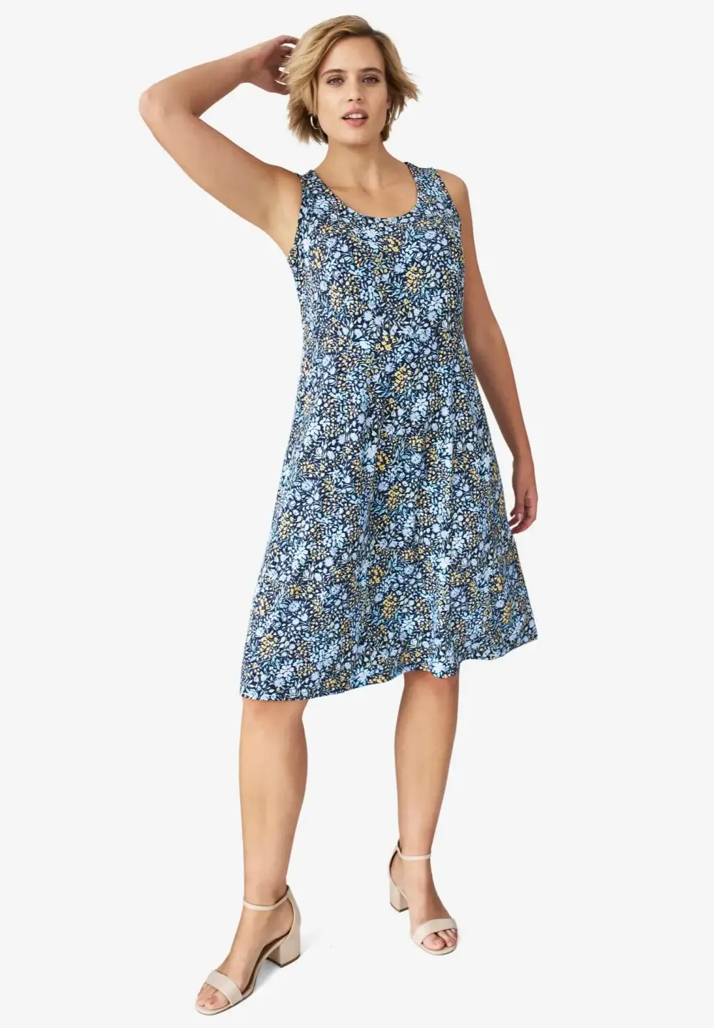 Knit Fit and Flare Knit Dress