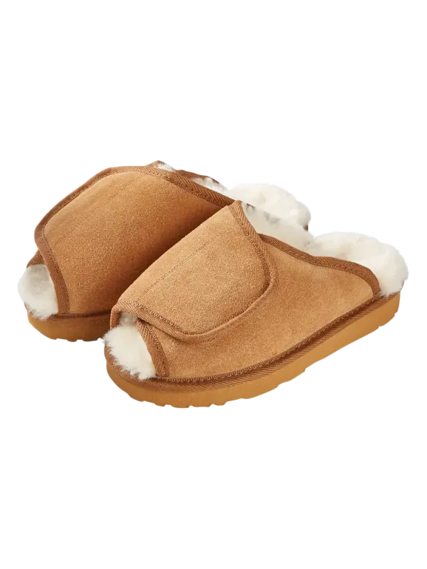 Women's Australian Sheepskin Adjustable Scuff Slippers
