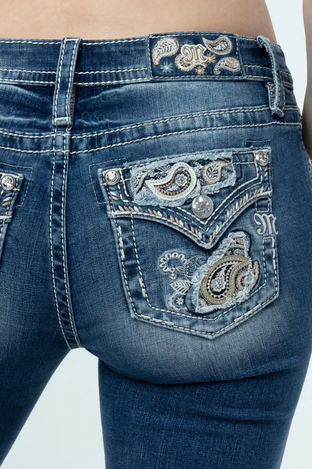 Paisley Peekaboo Bootcut Jeans
