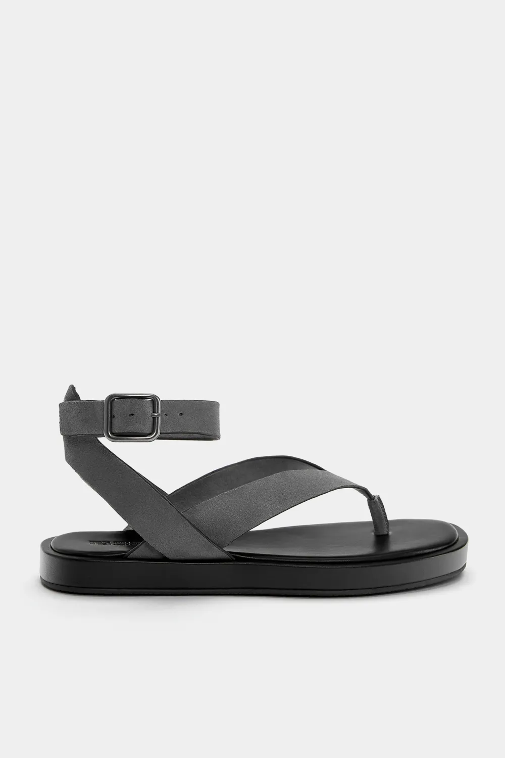 Sandalias planas tiras piel