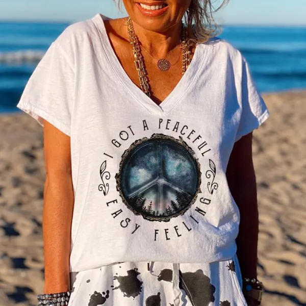 Starry Sky I Got A Peaceful Easy Feeling Graphic Tees
