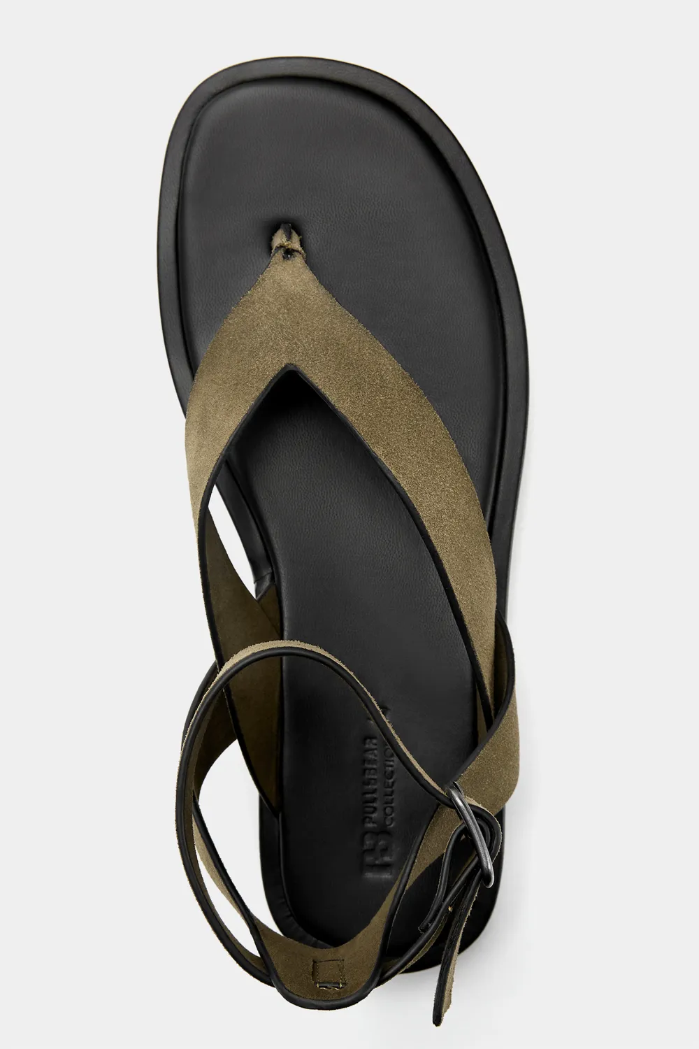 Sandalias planas tiras piel