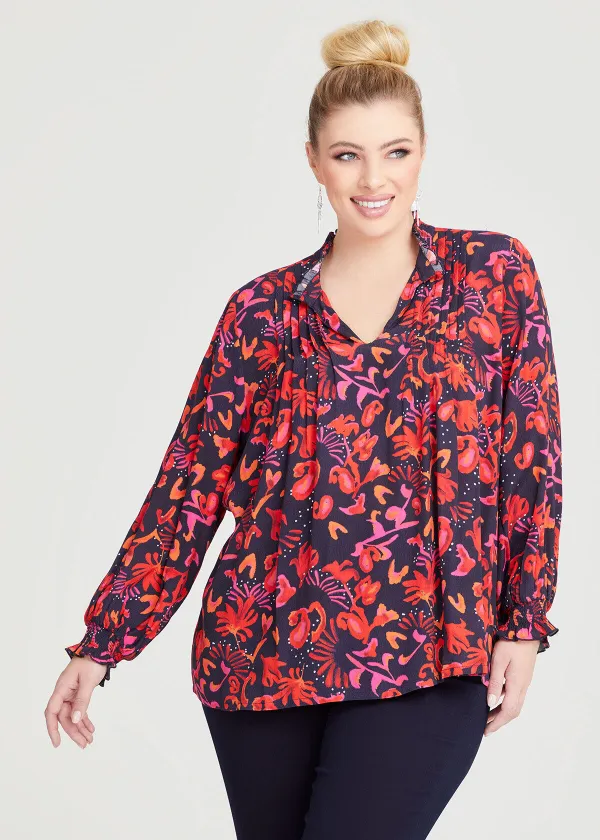 Natural Flower Burst Top