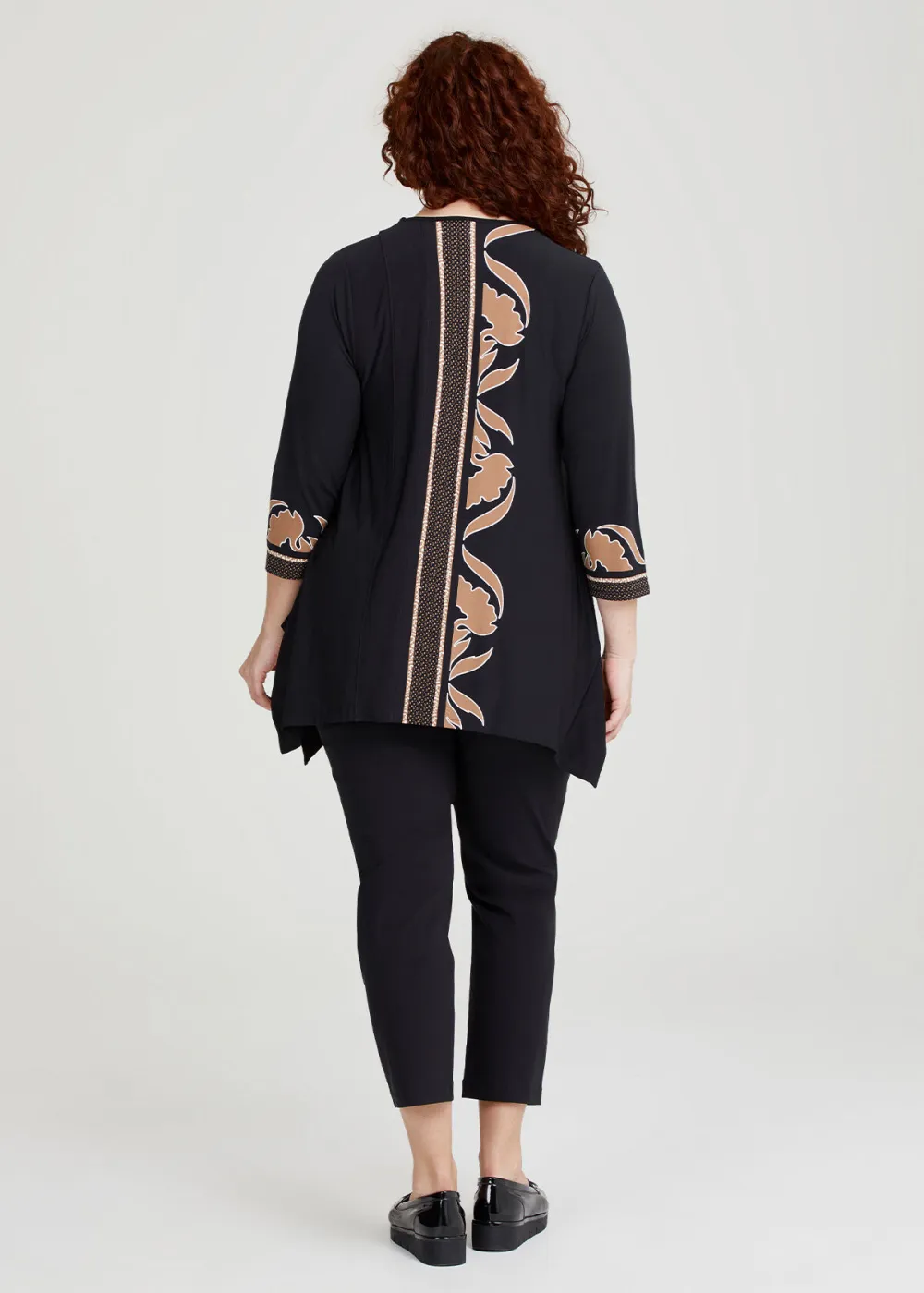 Border Print Top