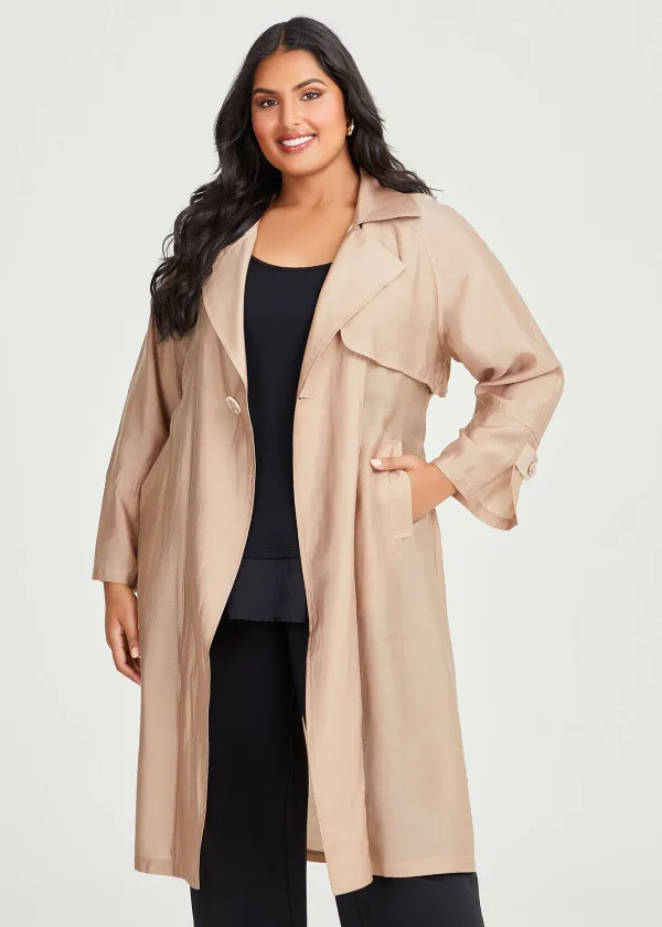 Light Natural Trench Coat