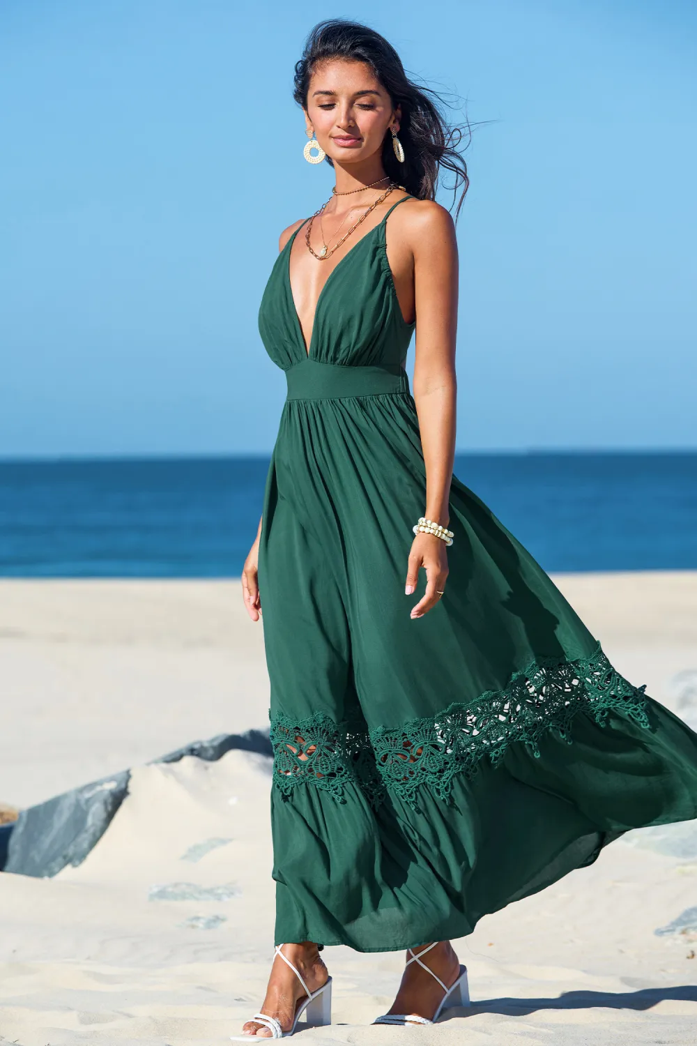 Lily Pad Green Maxi Dress