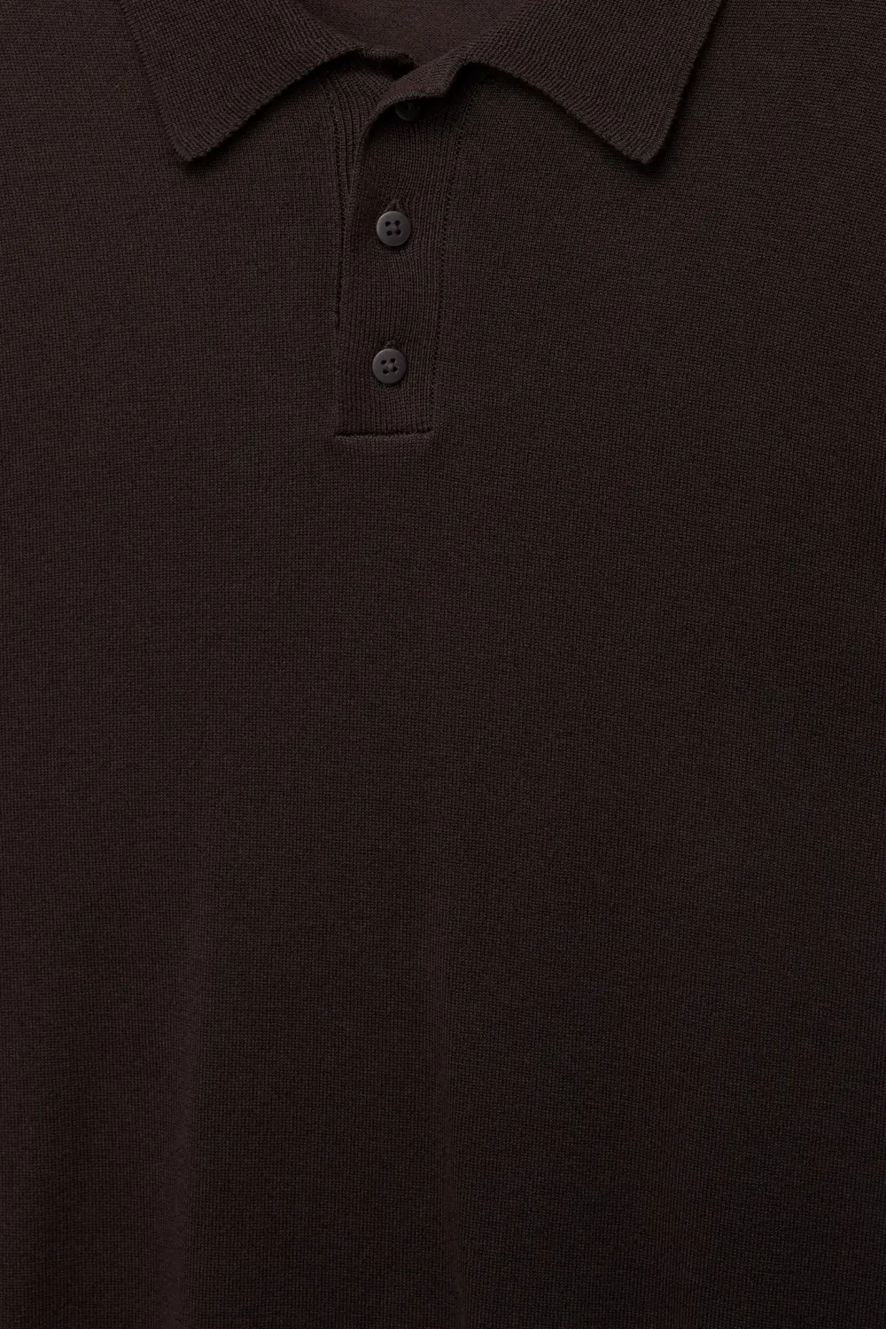 Short sleeve knit polo shirt