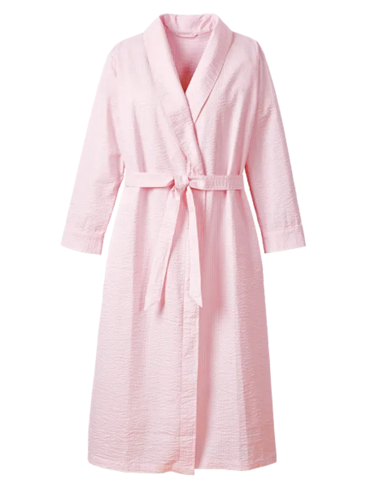 Women's Classic Seersucker Wrap Robe